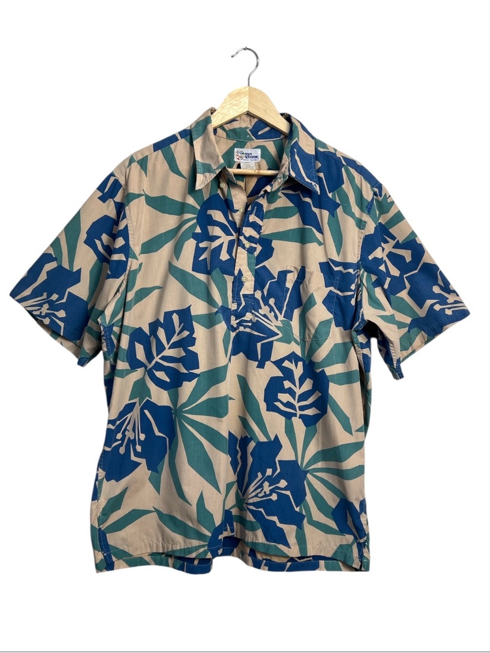 Vintage Reyn Spooner Hawaiian Traditionals XL Hibiscus Aloha Pullover Shirt